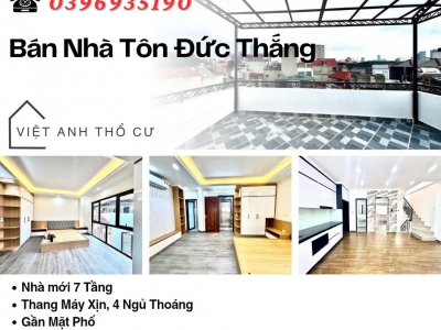 Bán nhà Phố Tôn Đức Thắng, 7 Tầng Thang Máy, Ngõ Nông Gần Mặt Phố, Giá: 14.5 Tỷ, Lh: 0396935190.