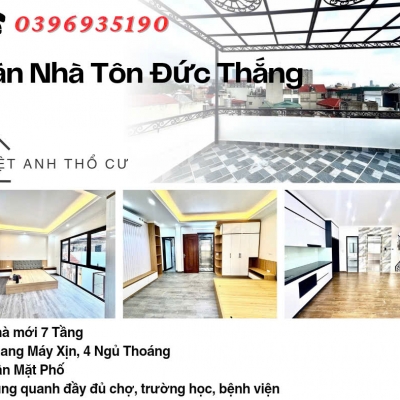 Bán nhà Phố Tôn Đức Thắng, 7 Tầng Thang Máy, Ngõ Nông Gần Mặt Phố, Giá: 14.5 Tỷ, Lh: 0396935190.