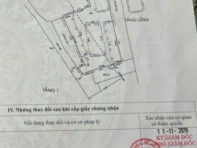 Nhà 2 MT hẻm 566/74 Dương Quảng Hàm, Phường 5, Gò Vấp, Hẻm 6m thông, 7,5 NH 13x32m, Cn 368,6 m2, Cấp 4 lửng, 36 tỷ TL