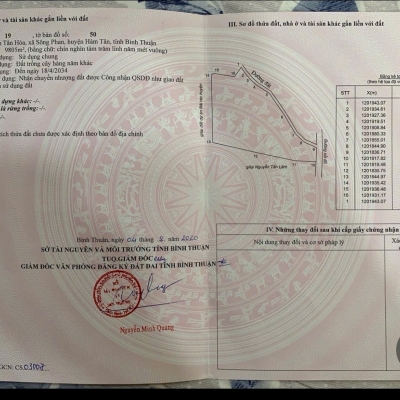 Bán lô đất mặt tiền gần cầu nối nút giao cao tốc Dầu Dây - Phan Thiết