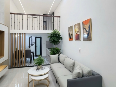 Nhà đẹp hai mặt ngõ Tôn Đức Thắng, 30m2, 6.1 tỷ, nhà xây tâm huyết, thiết kế hiện đại, khu vực trung tâm nhiều tiện tích.
