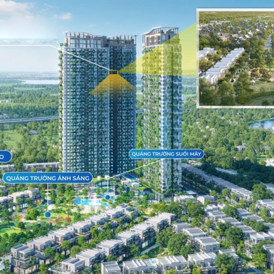 Căn hộ 2phòng ngủ Eco Retreat Ecopark Long An giá gốc CĐT 3,9 tỷ (gồm VAT+KPBT), view biệt thự đảo