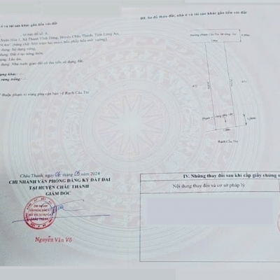 Bán đất thổ cư chính chủ – vị trí trung tâm xã