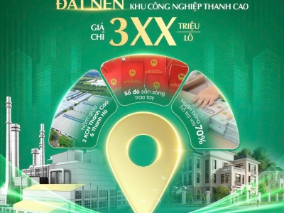 ???? ĐẤT NỀN LÕI KCN Cao Dương – GIÁ CHỈ 3XX TRIỆU/LÔ