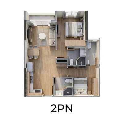Chỉ với 746 triệu sở hữu ngay căn 2PN 2WC view bể bơi tại The_Parkland Imperia_Ocean_City
