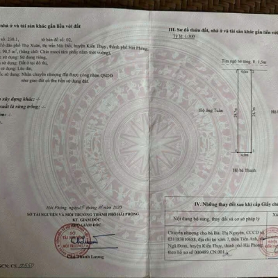 Trung tâm Núi Đối – 98.5m² giá rẻ 1x triệu/m²  ZALO 0567 222 555