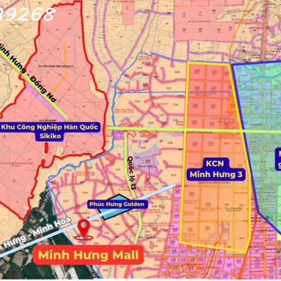 BÁN ĐẤT GIÁ RẺ-  CÓ THỔ CƯ- SỔ SẴN- GẦN KCN MINH HƯNG- GIÁ CHỈ TỪ 595TR