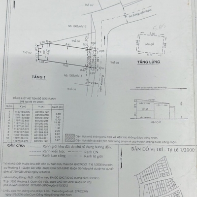 Nhà hẻm 1005/61/12 Nguyễn Kiệm, Phường 3, Gò Vấp, 3,9x12,5m, Cn 46,4 m2, trệt 1 lửng, 2PN, 2WC, 8tr/tháng, 5,25 tỷ TL