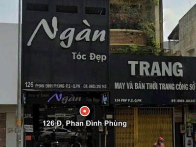 Nhà 2 MT 126 Phan Đình Phùng, Phường 2, Phú Nhuận, MT 30m, 3,8x25m, NH 4m, Cn 94,1 m2, trệt 3 lầu, ST, Thu nhập 70tr/tháng, 50 tỷ TL