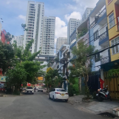 BÁN NHÀ CẶP MẶT TIỀN MAI HẮC ĐẾ, P.15, Q.8, 4 TẦNG BTCT ,128m2, HOÀN CÔNG ĐỦ