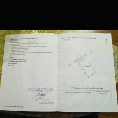 Chính chủ gửi bán lô đất đẹp nhánh 3 Bùi Phổ – phường Tân Thành, quận Dương Kinh – Hải Phòng