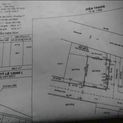 Đất 2 MT hẻm 537 Nguyễn Oanh, Phường 17, Gò Vấp, Hẻm 10m thông, 13x19m, Cn 250 m2, 30 tỷ TL