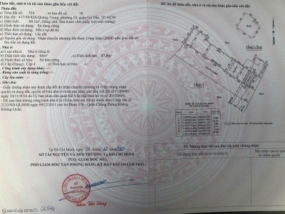 Đất hẻm 417/49/42A Quang Trung, Phường 10, Gò Vấp, Hẻm 2,5m, 3,6x20m, NH 4,4m, Cn 69,1 m2, 4,85 tỷ TL Lộc