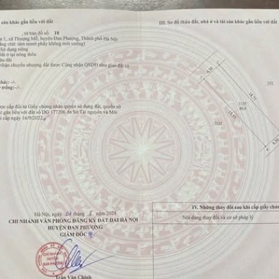 80M ĐẤT NGÕ THÔNG TỨ TUNG BÊN LÀNG THƯỢNG _ MỖ ĐAN PHƯỢNG _ HÀ NỘI