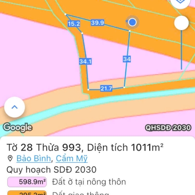 Chưa tới 2 Triệu/m2  sở hữu gần 40m mặt tiền đường chính Long Giao - Bảo Bình