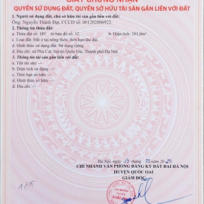 . Về đất nền Láng Hòa Lạc 100m2 giá 2.2 tỷ – hạ tầng hoàn thiện, tiện ích đầy đủ  Nguyễn Hùng BĐS - 0989333012