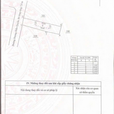 CL-BÁN LÔ ĐẤT DƯƠNG HIẾN QUYỀN, PHƯỜNG BẮC NHA TRANG