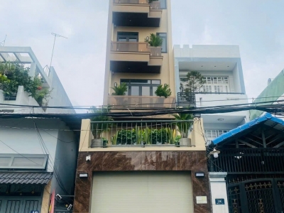 Nhà MT 38 Đường số 9, Phường 9, Gò Vấp, MT 15m, 4x20m, trệt lửng 4 lầu, ST, Thang máy, 14,8 tỷ TL