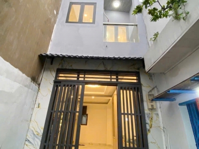 Nhà nở hậu 6m Mạc Vân P13Q8 (P.Chánh Hưng), ko lộ giới