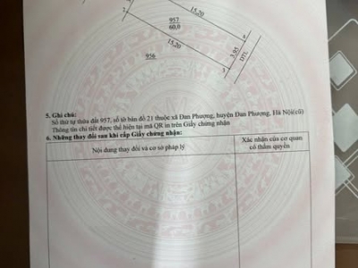 ĐẤT ĐẸP 60M² – KHU ĐÁNG SỐNG NHẤT ĐỒNG SẬY - ĐAN PHƯỢNG – HÀ NỘI!