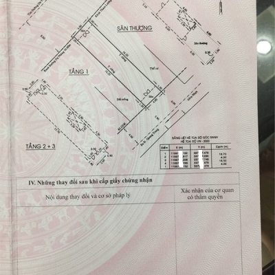 Bán nhà 75m2, 4 Tầng,  Mặt tiền Kênh Tham Lương, P14, Gò Vấp, 10.2 tỷ