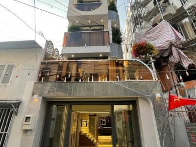 Nhà hẻm 310/78 Phạm Văn Chiêu, Phường 9, Gò Vấp, Hẻm 5m thông, 4,4x16m, Cn 62,2 m2, trệt lửng 3 lầu, ST, 5PN, 8WC, 1P Spa, Thang máy, Full nội thất, 14,5 tỷ TL