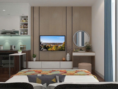 Cho thuê căn studio 28m2, full đồ tại chung cư Vinhomes Greenbay, Mễ Trì, Hà Nội