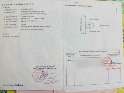 BÁN ĐẤT MẶT ĐƯỜNG THỂ NHÂN – HÒA NGHĨA – DƯƠNG KINH  NGANG 7M HIẾM – GẦN ĐƯỜNG 402 – GIÁ ĐẦU TƯ ZALO 0567 222 555