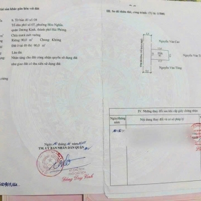 BÁN ĐẤT MẶT ĐƯỜNG THỂ NHÂN – HÒA NGHĨA – DƯƠNG KINH  NGANG 7M HIẾM – GẦN ĐƯỜNG 402 – GIÁ ĐẦU TƯ ZALO 0567 222 555