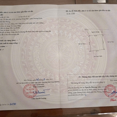 Bán đất ngõ ô tô Mạc Đăng Doanh, Hưng Đạo giá chỉ 8xx triệu - ZALO 0567 222 555