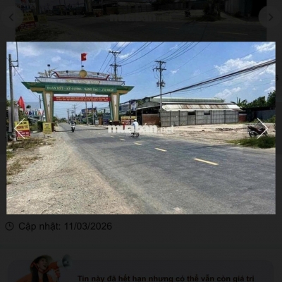 Bán Đất mặt tiền Đường DT833 Giá 10,5tỷ(còn thương lượng), 1862,92m2(962.9m2 đất thổ cư).