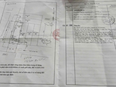 Nhà 2 MT hẻm 153/48 Lê Văn Thọ, Phường 8, Gò Vấp, Hẻm 6m thông, 5,1x15m, Cn 73 m2, trệt 1 lầu, 6,9 tỷ TL