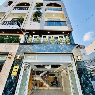 Nhà hẻm 1426/3A Lê Đức Thọ, Phường 13, Gò Vấp, Hẻm 6m thông, NH 5,7x17m, Cn 84,3 m2, trệt lửng 3 lầu, ST, 4PN, 5WC, 1P Xông hơi, Full nội thất, Thang máy, 15,8 tỷ TL