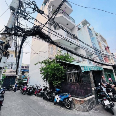 NHÀ 5 TẦNG LÔ GÓC 2 MẶT HẺM XE HƠI – ÂU DƯƠNG LÂN, QUẬN 8