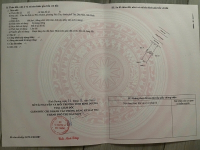 Chính chủ - Do Nhu Cầu Công Việc Bán Nhà Phố Mặt Tiền Đường 75, khu TDC Phú Chánh, Thủ Dầu Một