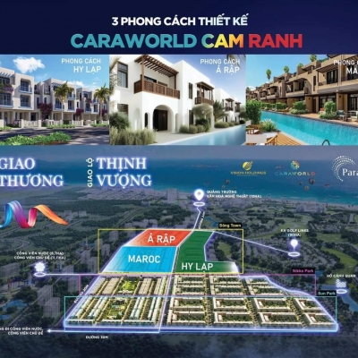 CaraWolrd Nhà phố biển Vịnh Cam Ranh sở hữu lâu dài sinh lời cao