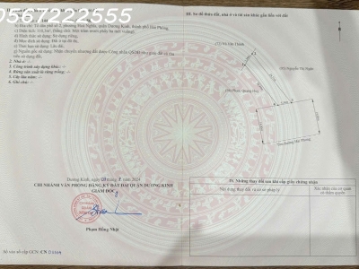 Bán đất Hòa Nghĩa, Dương Kinh - Mặt đường trục chính - ZALO 0567 222 555