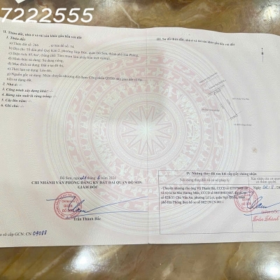 ĐẤT ĐẸP GẦN MẶT ĐƯỜNG PHẠM VĂN ĐỒNG – CHỢ QUÝ KIM, HỢP ĐỨC – ĐỒ SƠN  GIÁ CHỈ 2,2X TỶ  ZALO 0567 222 555