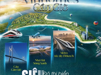 Siêu đô thị biển Vinhomes Green Paradise Cần giờ. Mở bán giá biệt thự chỉ từ 9xtr/m2. Cơ hội x3 tài sản
