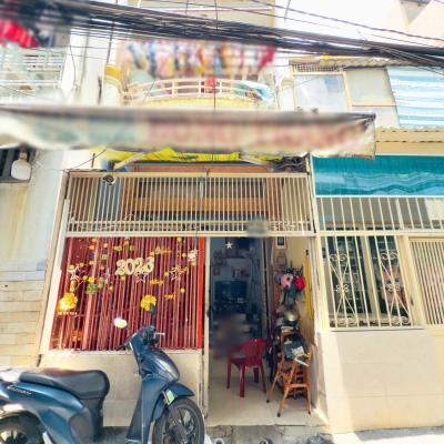 Nhà 2mặt hẻm trước sau lửng, lầu Âu Dương Lân P3Q8