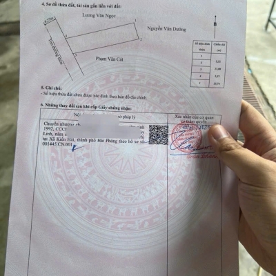 HÀNG HIẾM TUYẾN 2 TRỤC XÃ LẠNG CÔN – ĐÔNG PHƯƠNG – KIẾN THUỴ  126.7M2  GIÁ CHỈ 2X TRIỆU/M2  ZALO 0567 222 555