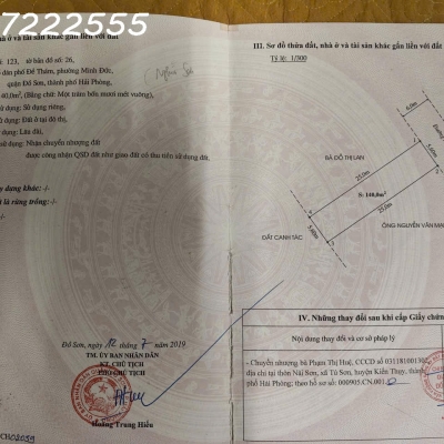 Bán đất TDP Đề Thám, Minh Đức, Đồ Sơn - Trục đường rộng 6m - ZALO 0567 222 555