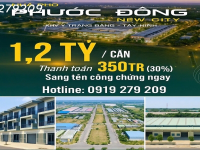PHƯỚC ĐÔNG NEW CITY – Nhà phố hoàn thiện, pháp lý rõ ràng!