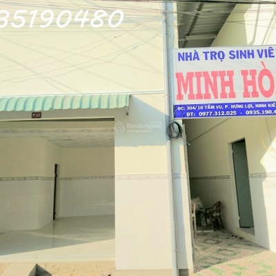 Nhà trọ có gác, phòng đẹp, rộng rãi ngay trung tâm TP. Cần Thơ , cầu Hưng Lợi