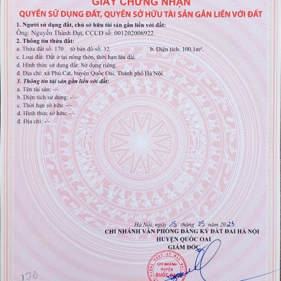 Đất nền Láng Hòa Lạc giá 2.9 tỷ diện tích 100m2 pháp lý sẵn sàng – Nguyễn Hùng BĐS - 0989333012