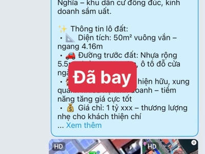 Cơ hội sở hữu lô đất rẻ đẹp tại Tổ 10 Hòa Nghĩa, Dương Kinh. Lô đất nằm trong khu vực dân