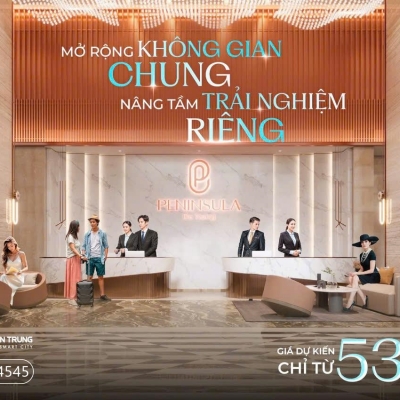 Peninsula Đà Nẵng Cơ hội đầu tư và an cư với căn hộ 2PN (Diện tích 62,7m2 - 96,3m2)giá trị tăng cao