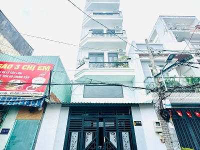Bán Chdv hẻm 1306/18/9 Quang Trung, Phường An Hội Tây, TP HCM (Phường 14, Gò Vấp), Hẻm 6m, 5x16m, Cn 66,4 m2, trệt lửng 4 lầu, ST, 10P Full nội thất, Thang máy, 11 tỷ TL