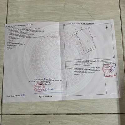 Cơ hội vàng đầu tư – Lô đất 3 mặt tiền sát Sân bay Long Thành 809m2