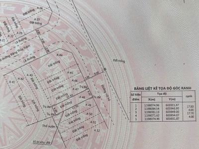 Đất hẻm Đặng Thùy Trâm, Phường 13, Bình Thạnh, 4x17,8m, Cn 71,1 m2, Hẻm 10m, 9,2 tỷ TL